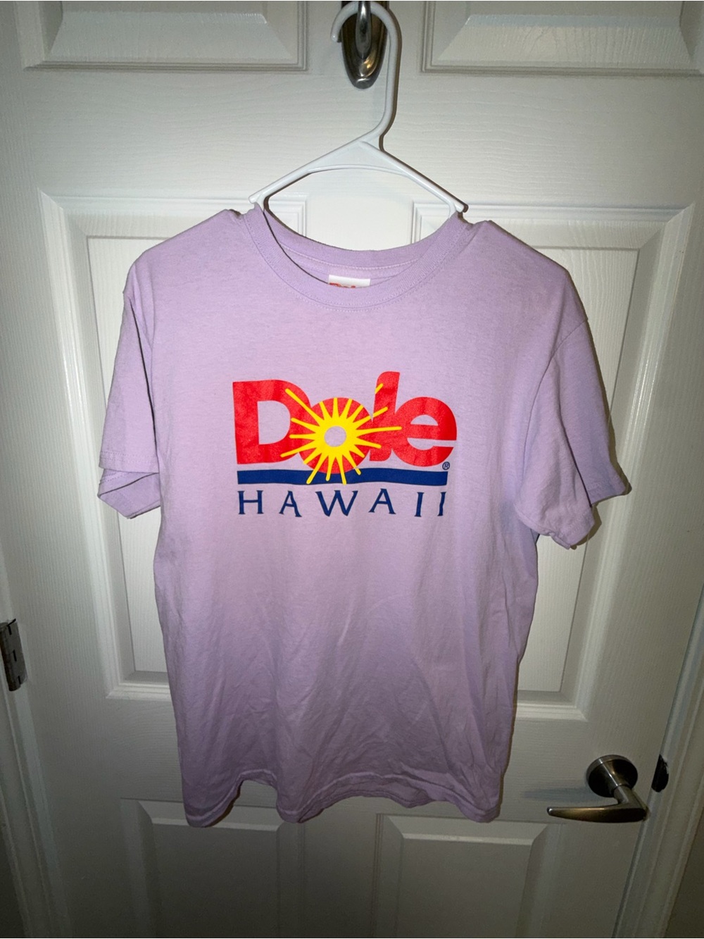 Dole Hawaii Lavender Logo Graphic T-Shirt Women’s Medium Retro